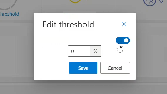 Enable Data Threshold